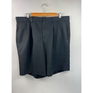 Alan‎ Flusser Golf Shorts Men's Sz 38 Black Pleated Front